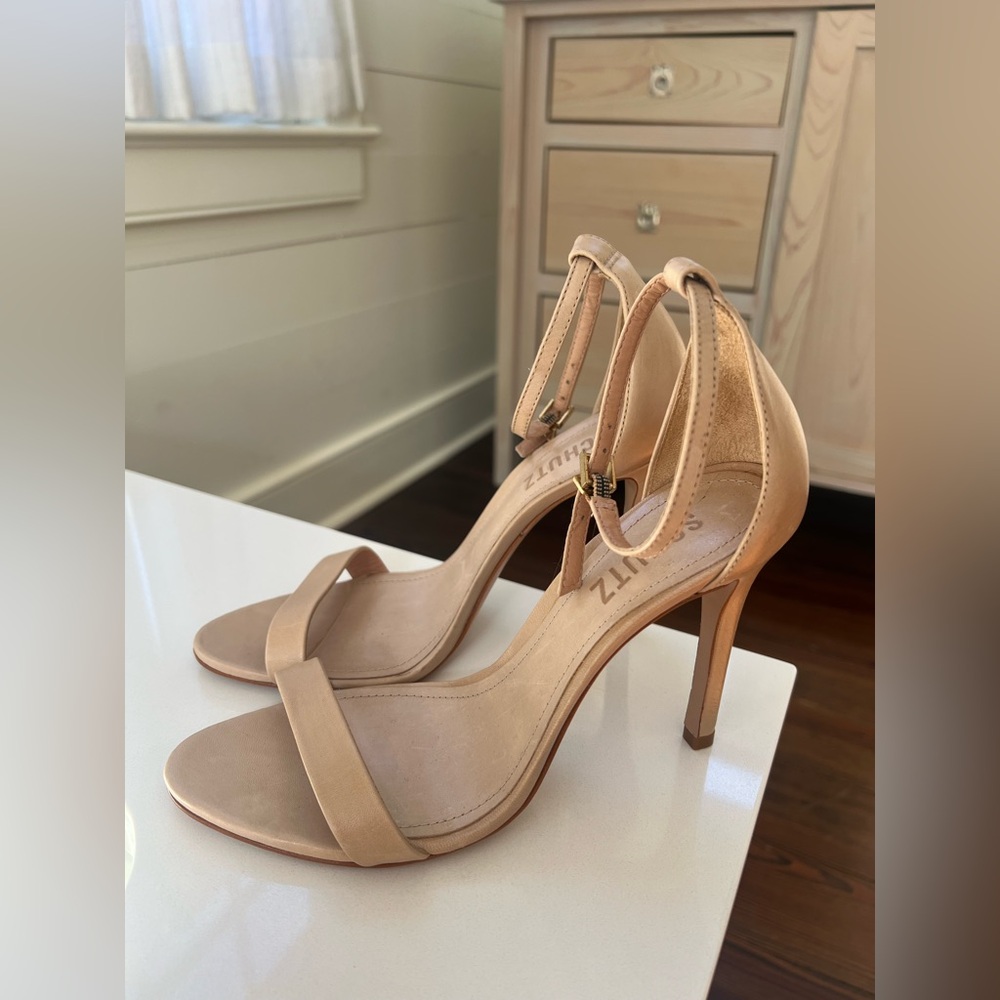 SCHUTZ Tan Heeled Sandals